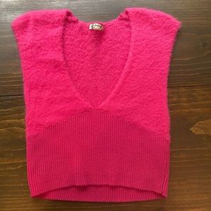 Free people intimately pink cashmere tank top